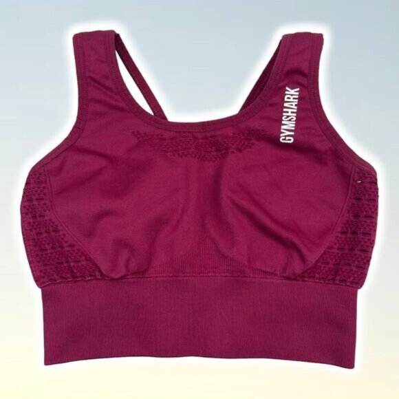 GYMSHARK Energy Seamless Sports Bra Crop Top Sz Small - Picture 2 of 5